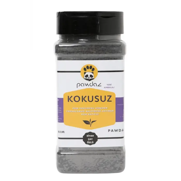 Kokusuz - Aktif Karbon ve Siyah Çay Özlü Kedi Kumu Kokusu Giderici (500 ML.; 360 Gram ± 25 G)