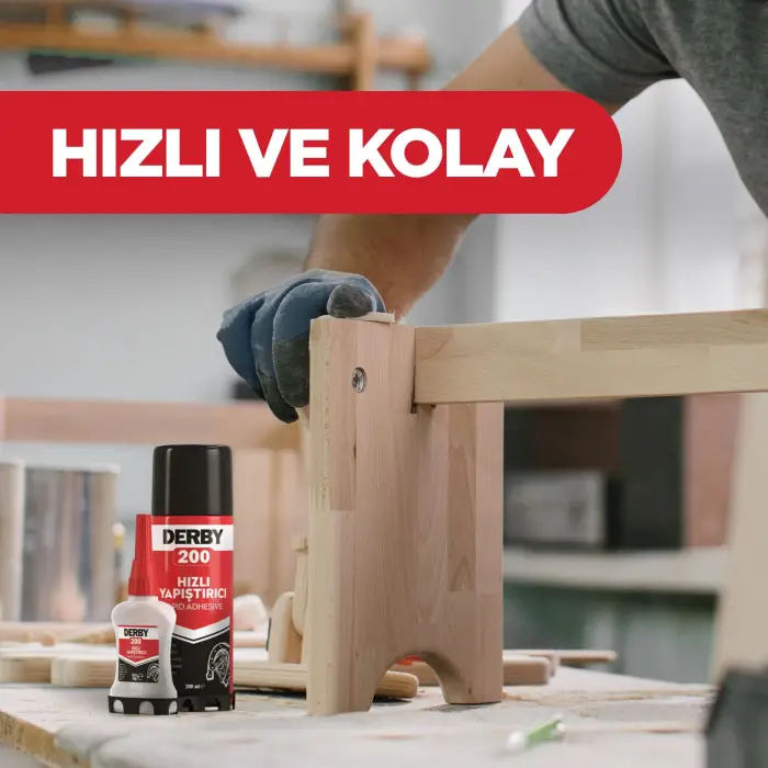 200 ml Mdf Hızlı Yapıştırıcı Seti