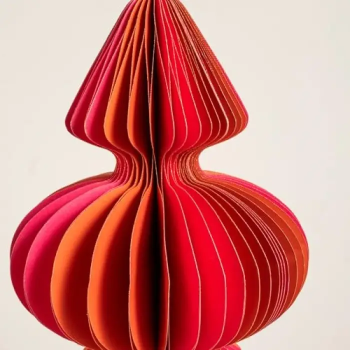 Fușya-turuncu dekoratif obje, 40 Cm