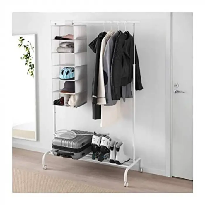 7 Bölmeli Stuk Depolama Beyaz Gri 803.708.70 Boyut 11 ¾x11 ¾x35 ½