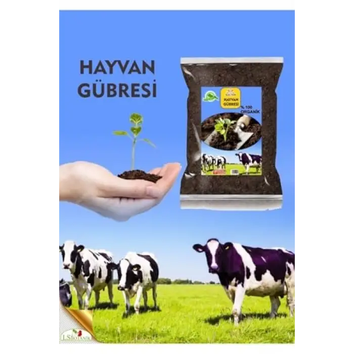 Yanmıș, Elenmiş ve İlaçlanmış Büyükbaş Hayvan Gübresi, 3,5 L