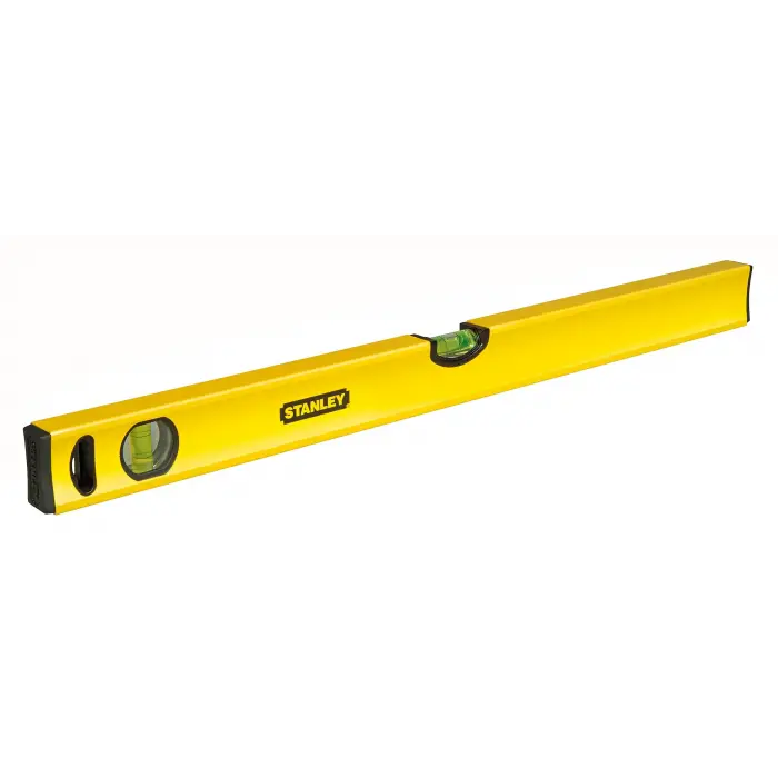 Klasik su terazisi (uzunluk, 100 cm, hassasiyet ± 0,5 mm/m) STHT1-43105, sarı, yatay/dikey su terazisi, şok emici