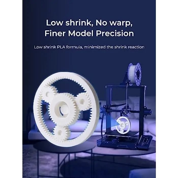 Pla Filament 1,75 mm, 3D Yazıcı Filamenti, 1,0 kg (2,2 lbs) Makara, Çözgü Arttırılmış Tokluk Yok, Boyutsal Doğruluk ± 0,03 mm Baskı Filamenti, 3D Yazıcılar için (Yağmur Yayı)