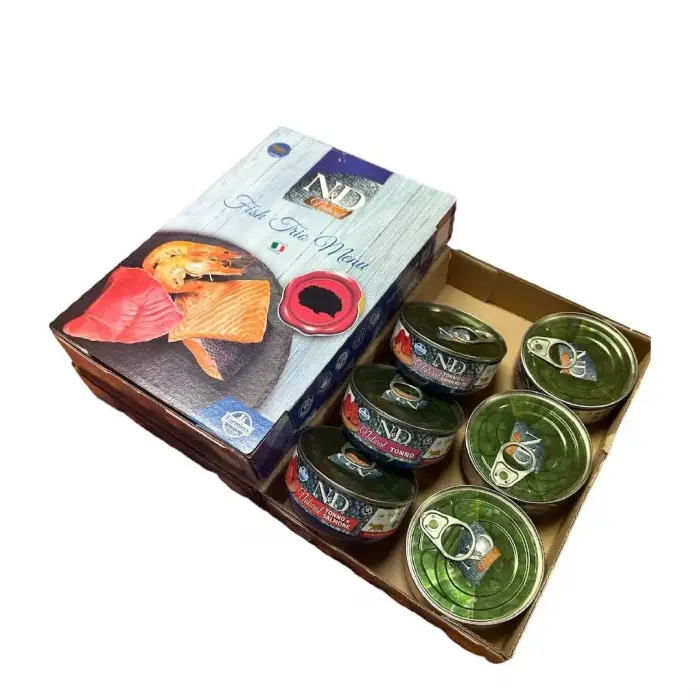 Farmina Pet Foods (ナチュラル&デリシャス) Nd Balık Çeşitleri Kedi Konservesi 70 g 6 Al 5 Öde