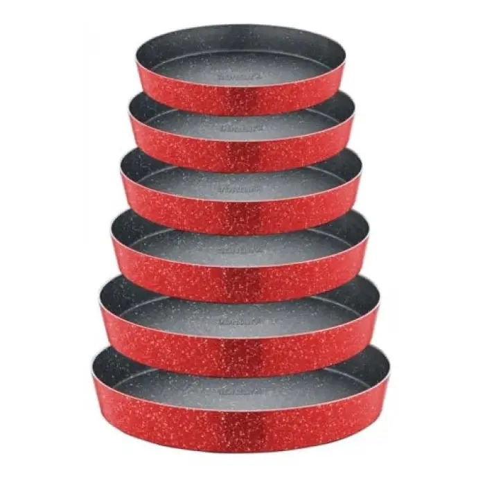 Fırın Tepsisi, N30 Ultra Lüks ⌀30 cm Yuvarlak Granit içi 4 Kat Teflon®Granit Dışı Silikon Kaplı Tava