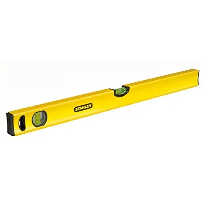 Klasik su terazisi (uzunluk, 100 cm, hassasiyet ± 0,5 mm/m) STHT1-43105, sarı, yatay/dikey su terazisi, şok emici