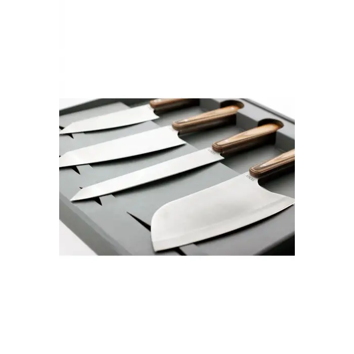 4lü Șef Bıçağı Seti - Kiritsuke, Fileto & Doğrama Bıçağı, Şef Satırı Seti