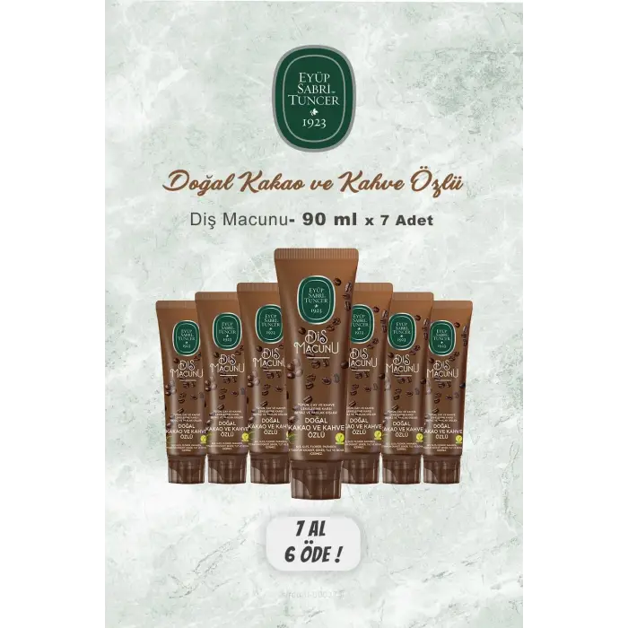 7 AL 6 Öde Diş Macunu, Kakao Özlü, 90 ml