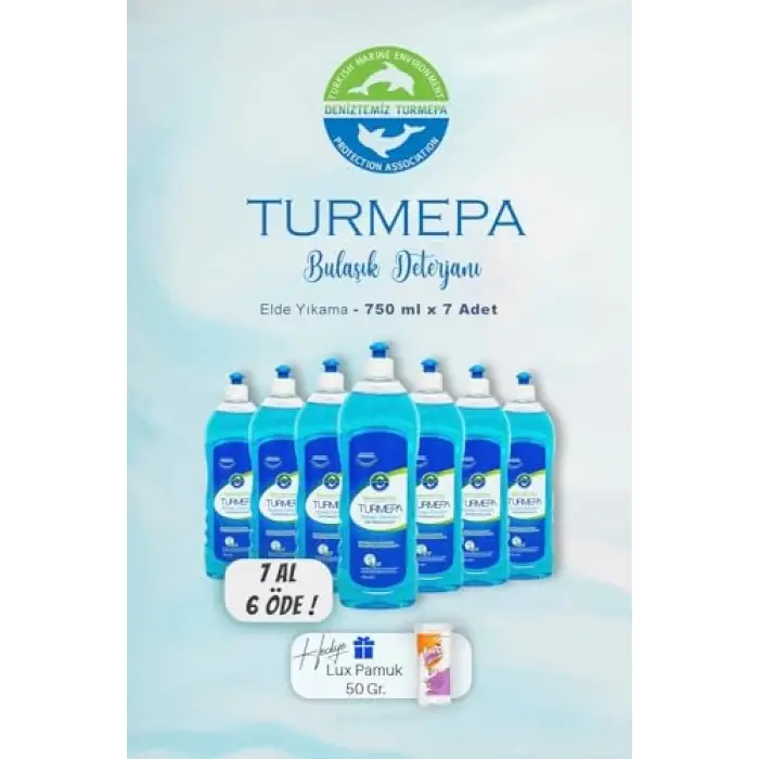 7 AL 6 Öde Elde Yıkama Bulaşık Deterjanı 750 ml, Pamuk Hediyeli