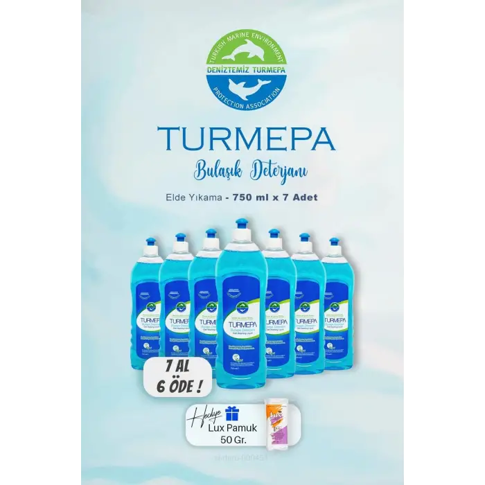 7 AL 6 Öde Elde Yıkama Bulaşık Deterjanı 750 ml, Pamuk Hediyeli