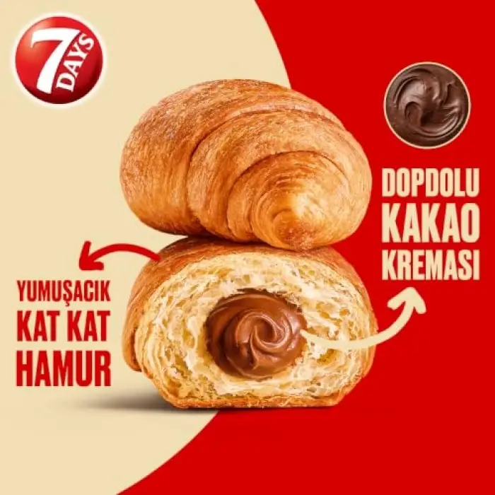 7 Days Kakao Kremalı Mini Kruvasan 185 g