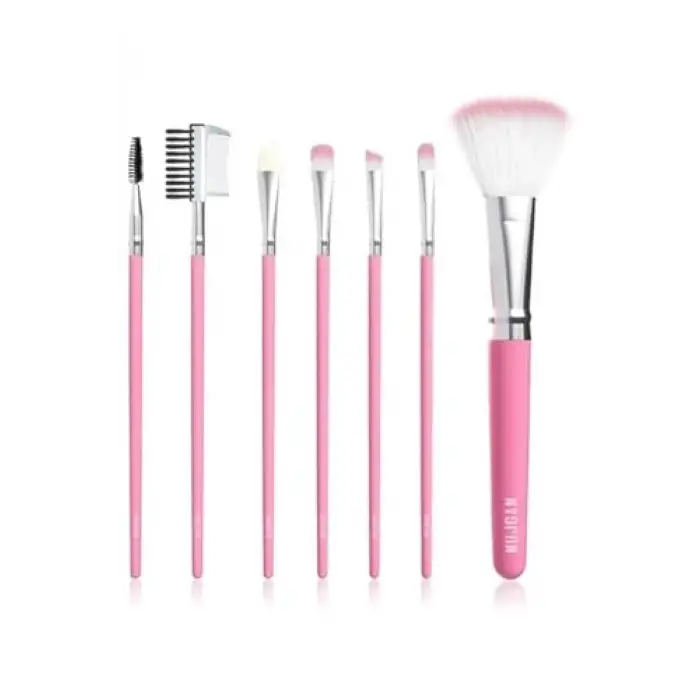 7li Makyaj Fırça Seti Pembe Renk