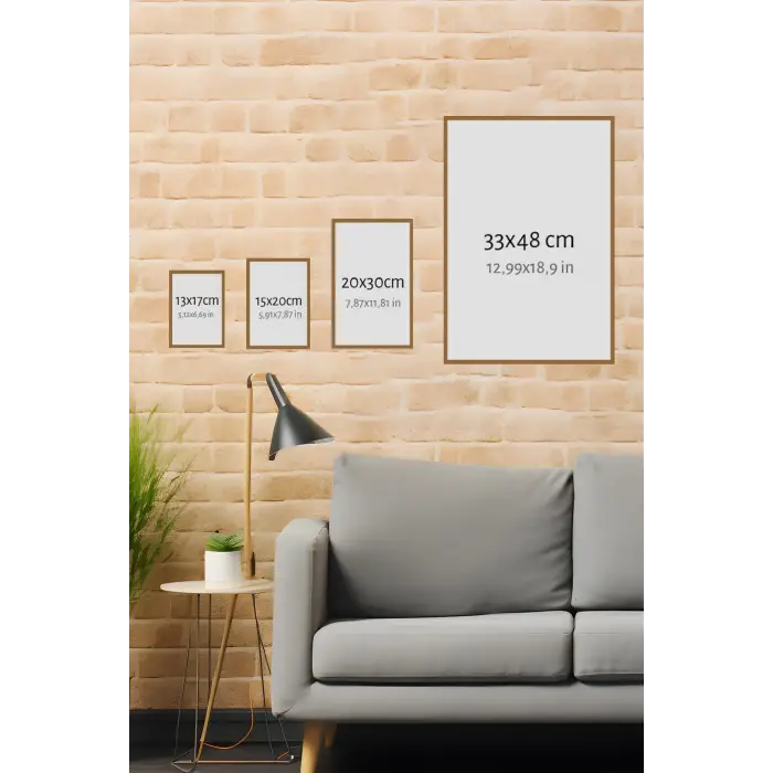 7 Parça Çerçeve Görünümlü Mdf Tablo Seti