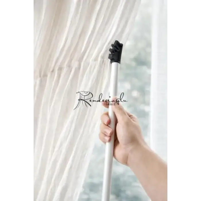 75 cm alüminyum profilli plise perde çekme çubuğu