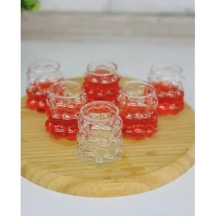 75 ml üzüm bardağı, 6lı bubble bardak seti