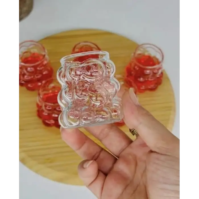 75 ml üzüm bardağı, 6lı bubble bardak seti