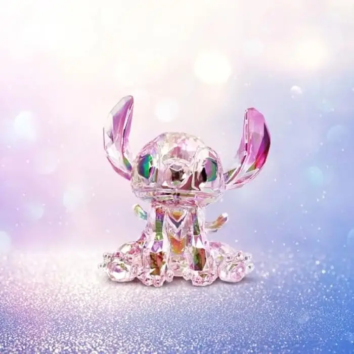 7,6 cm pembe polyresin Melek figürü