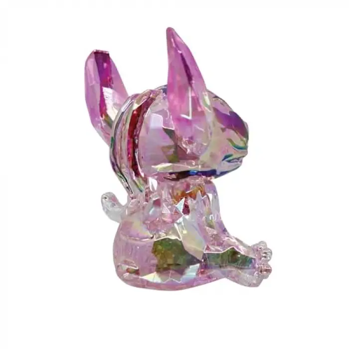 7,6 cm pembe polyresin Melek figürü