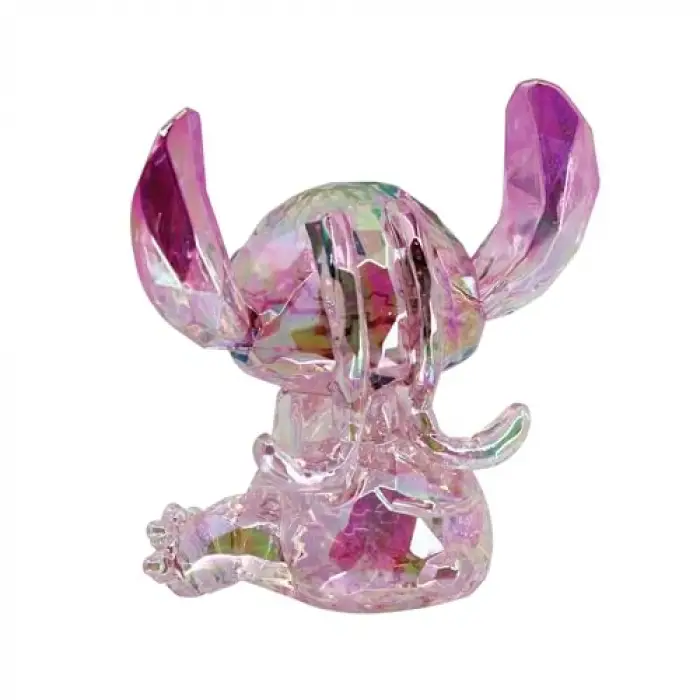 7,6 cm pembe polyresin Melek figürü