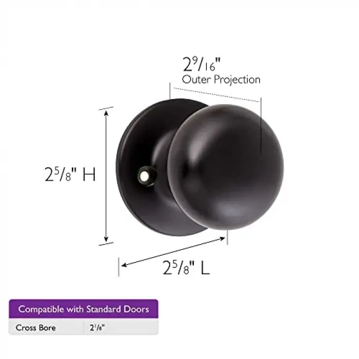 778928 Cambridge Dummy, Mat Siyah, Dolap Kapı Topuzu