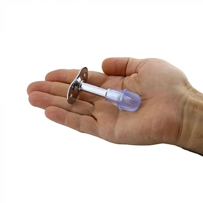 8 cm Metal Feyzayapı Kapı Stoperi Tamponu Krom Kapı Durdurucu Tutucu Kapı Stopu Silikonlu
