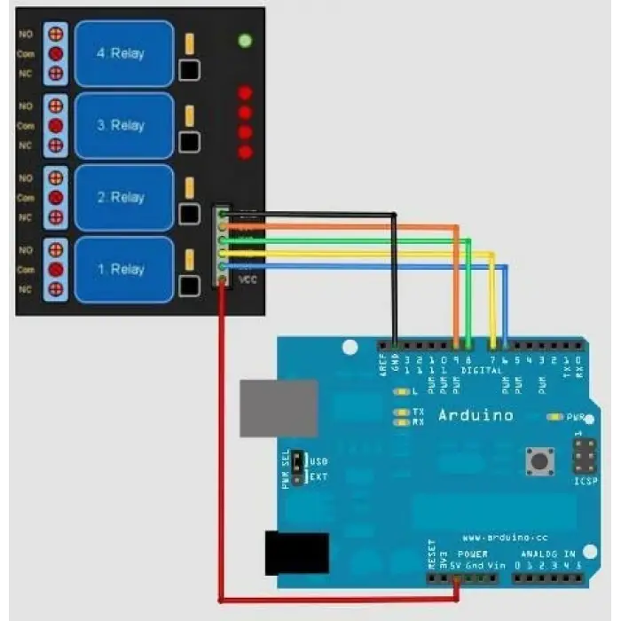 8 kanal 12v Röle Modülü