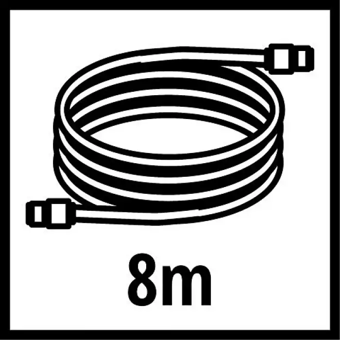 8 m Kompresör Hava Hortumu, 6 mm İç Çap 4139420