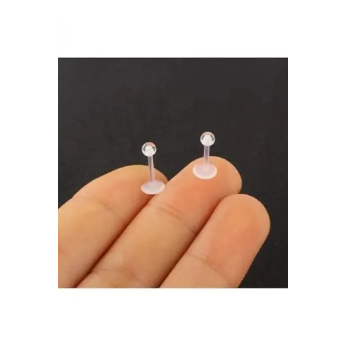 8 mm Şeffaf Akrilik Bioplast Piercing