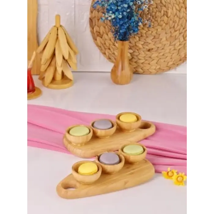 8 Parça Bambu Sosluk Çerezlik – Kahvaltı ve Sunum Seti