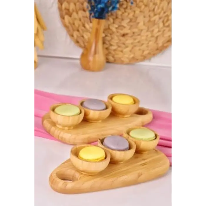 8 Parça Bambu Sosluk Çerezlik – Kahvaltı ve Sunum Seti
