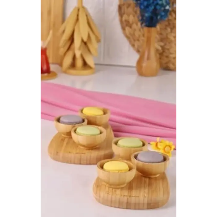 8 Parça Bambu Sosluk Çerezlik – Kahvaltı ve Sunum Seti