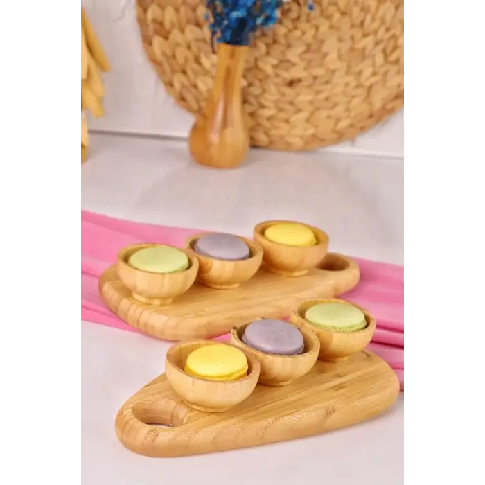 8 Parça Bambu Sosluk Çerezlik – Kahvaltı ve Sunum Seti