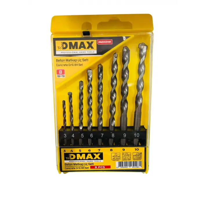 8 Parça Beton Matkap Ucu Seti, Model DMX4348