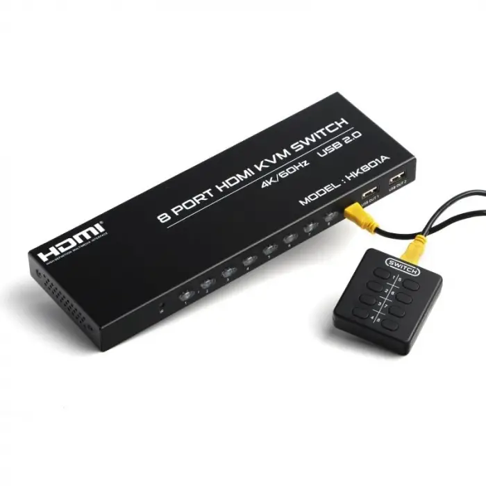 8 Port 4K 60Hz HDMI Kvm Switch DK-AC-KVMHD8X1