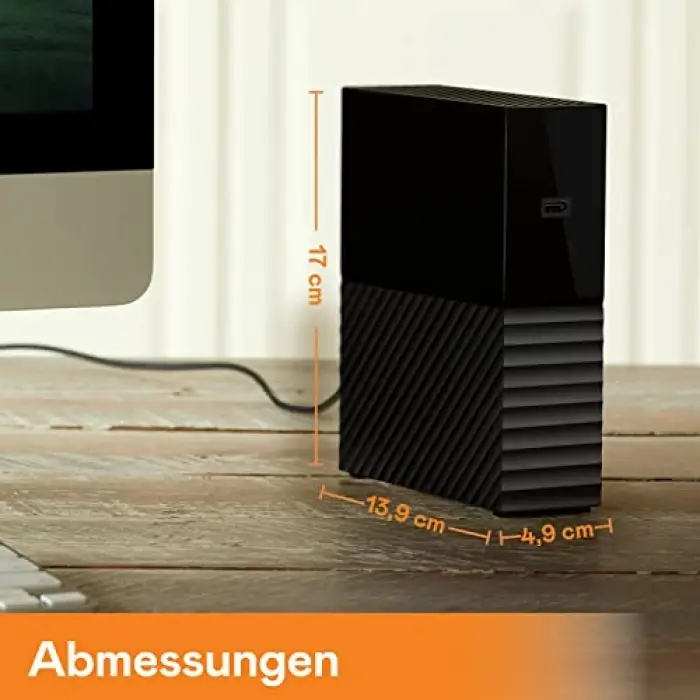 8 TB Taşınabilir Hdd, USB 3.0, Siyah