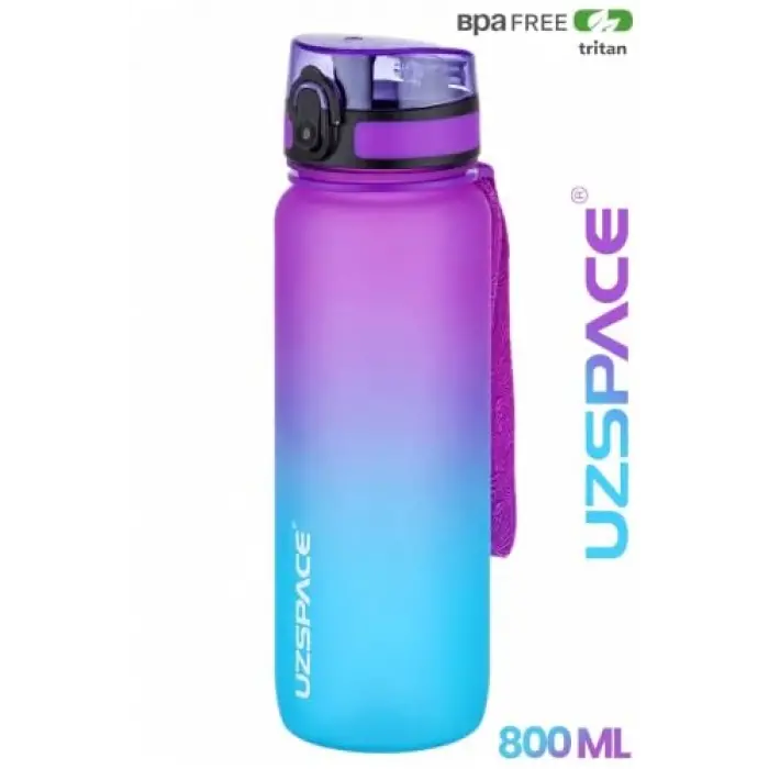 800 ml çift renkli Softtouch tritan su matarası