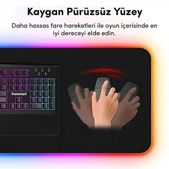 80x30 cm RGB oyuncu mousepad