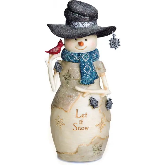 81126 Let it Snow Schneemann Figur, 15,2 cm