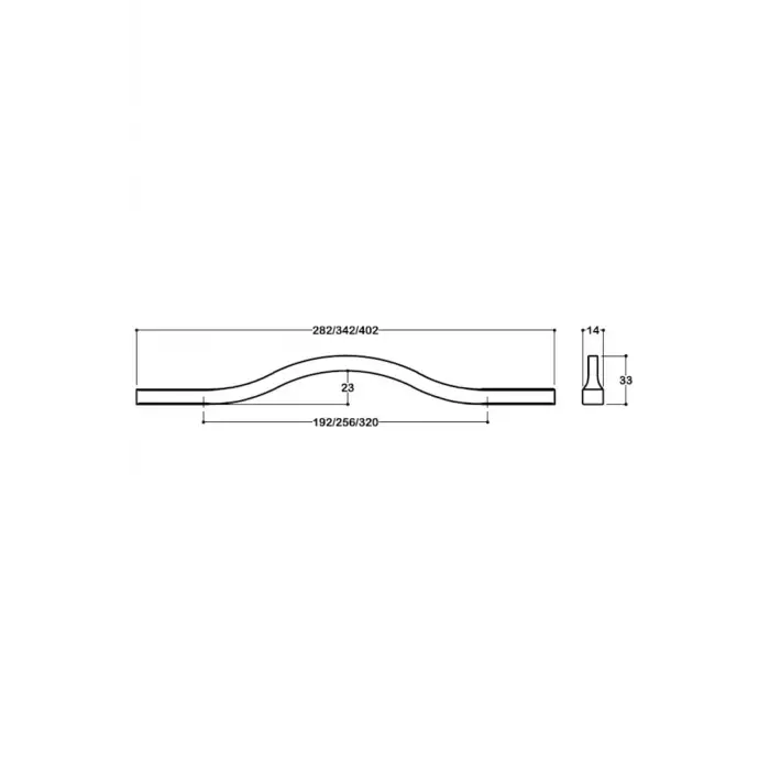 8790 Modern Kulp Krom Renk 320 Mm Krom Tek Ebat Ssy8790 0320 Cr