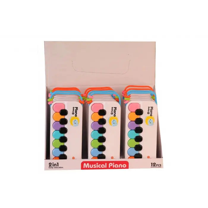 8881-1B Displayde Renkli Beyaz Piyano