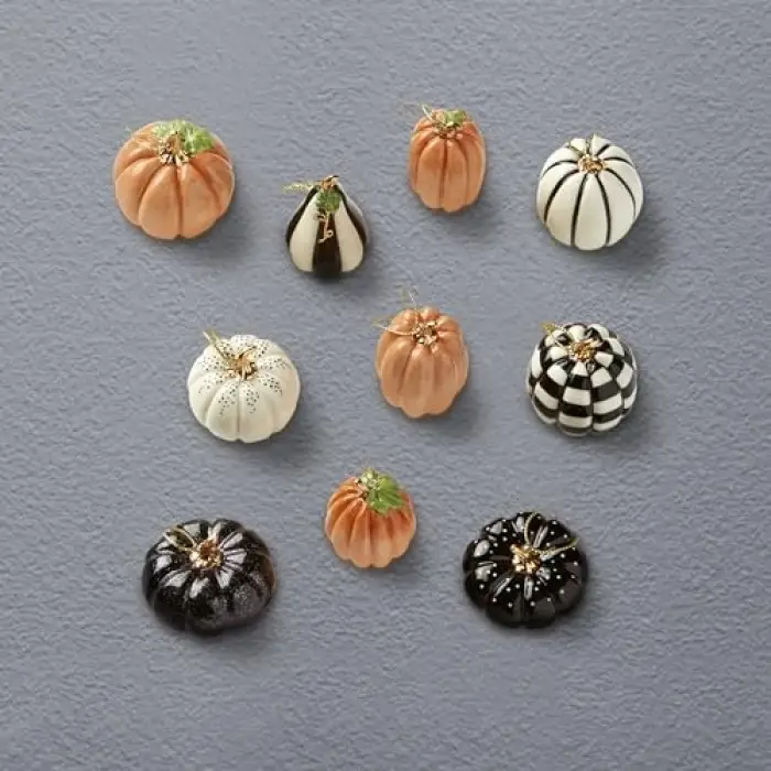889140 Mini Balkabağı 10 Parça Süs Seti