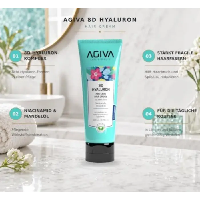 8D Hyaluron Saç Kremi, 250 ml