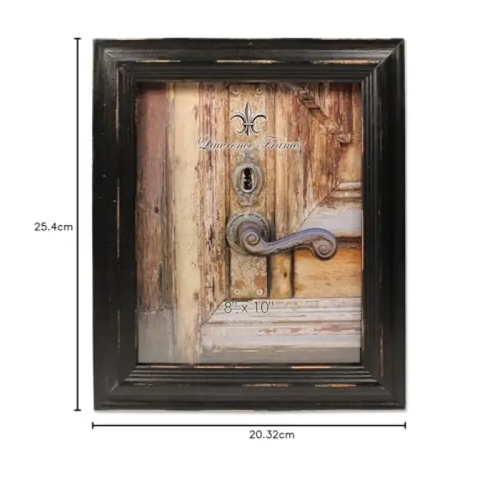 8x10 Yıpranmış Siyah Ahşap Resim Çerçevesi