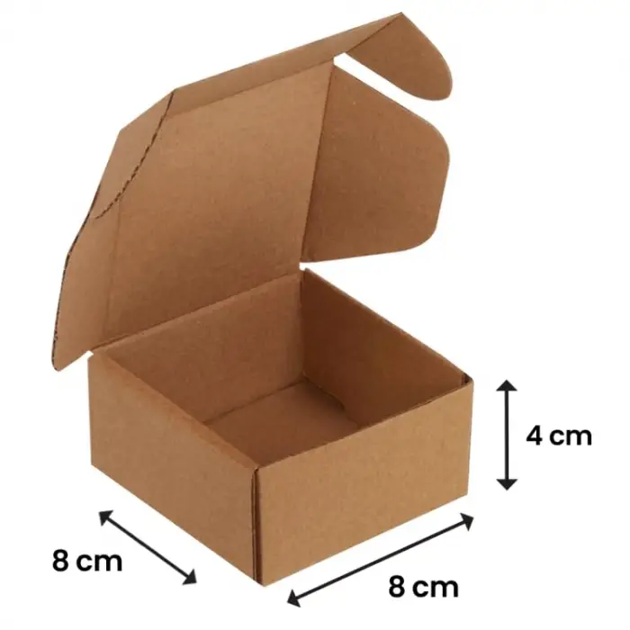 8x8x4-50 Adet Kilitli E Ticaret Karton Kargo Kutusu