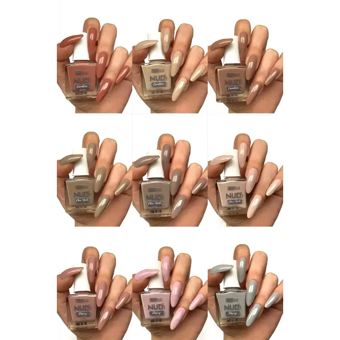 9 Adet Nude Oje Seti