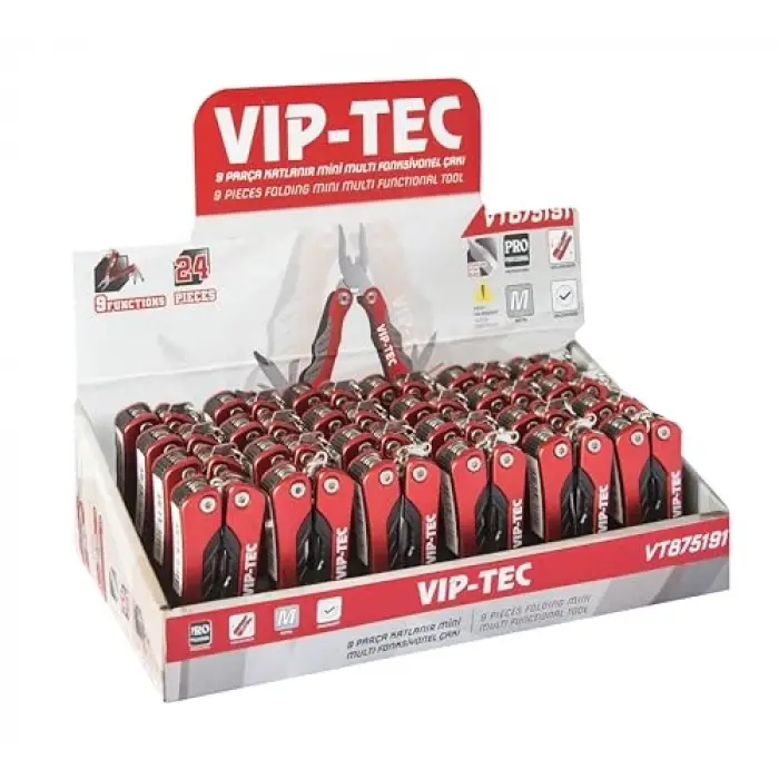 9 PARÇA MINI FONKSİYONEL ÇAKI PENSE VT875191
