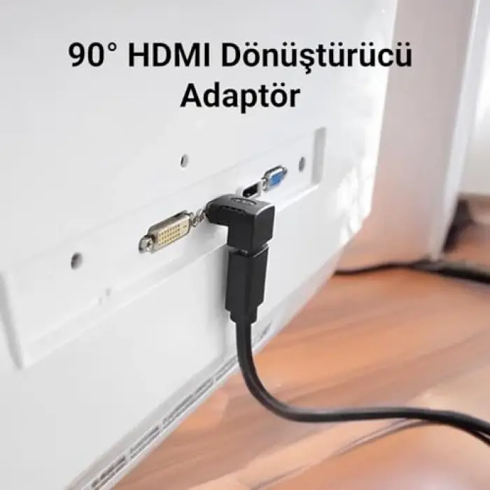 90 Derece HDMI to HDMI Dönüştürücü
