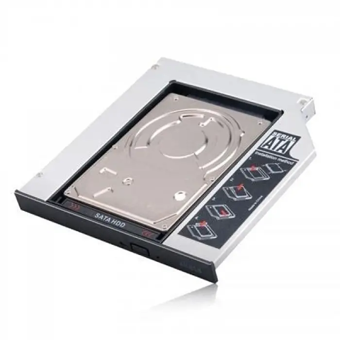 9.5 MM HDD SLİM CADDY LAPTOP DVD TO SSD KUTU SATA