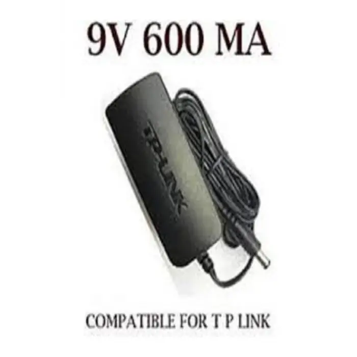 9V 600mA modem, access point ve router adaptörü, siyah