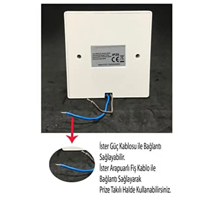 9W (60W) 360 Derece Hareket Sensörlü Lamba Beyaz 6500K E27